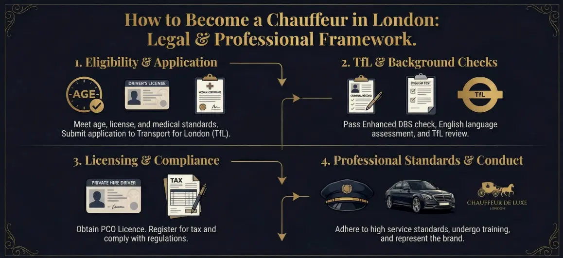How to Become a Chauffeur in London: Complete Legal, Licensing, and Professional Framework